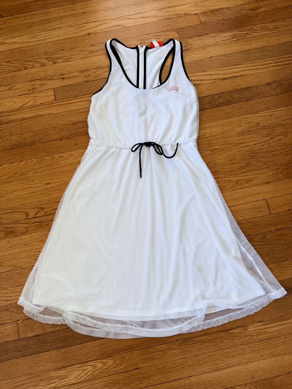 Hunter for Target White Mesh Overlay Summer Dress | Size Medium | Racerback